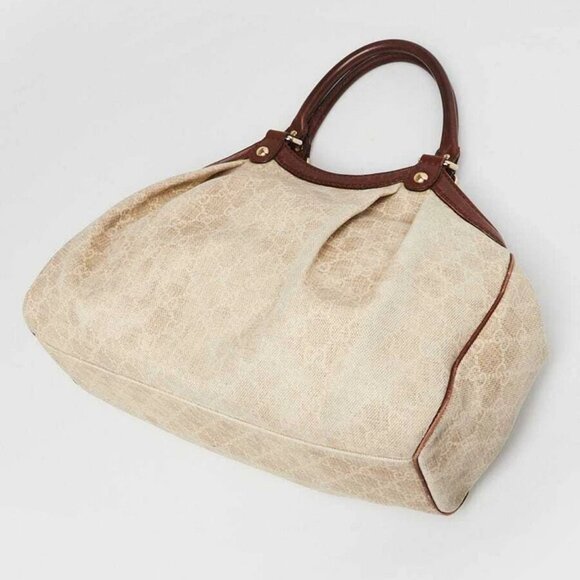 Gucci Beige/Brown GG Canvas Medium Sukey Tote Bag - Picture 3 of 12